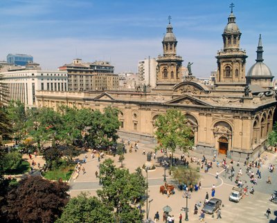 Vista de la catedral y los jardines de Unbekannt Unbekannt